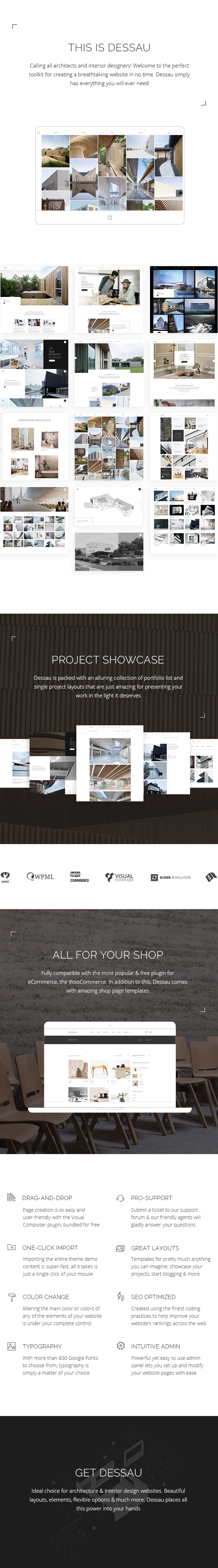 WordPress theme Dessau - A Contemporary Theme for Architects and Interior Designers (Portfolio)